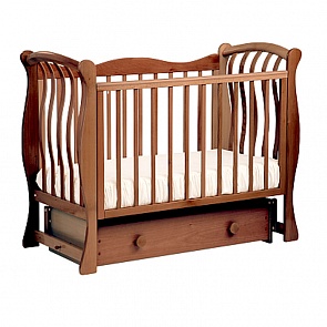 Кровать детская Лель БИ 07.2 Ландыш маятник поперечный, светлый орех (Лель, LIEL_БИ 07.2_светлый орех)